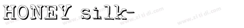 HONEY silk字体转换
